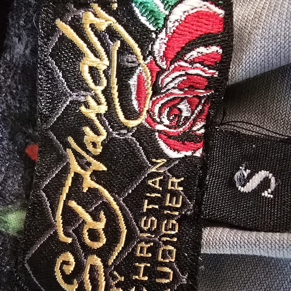 Ed Hardy Black and Red Graphic Apparel